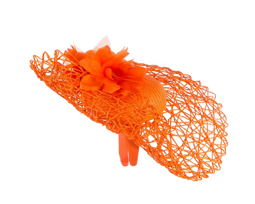 Exclusive orange fascinator by Cupids Millinery-2
