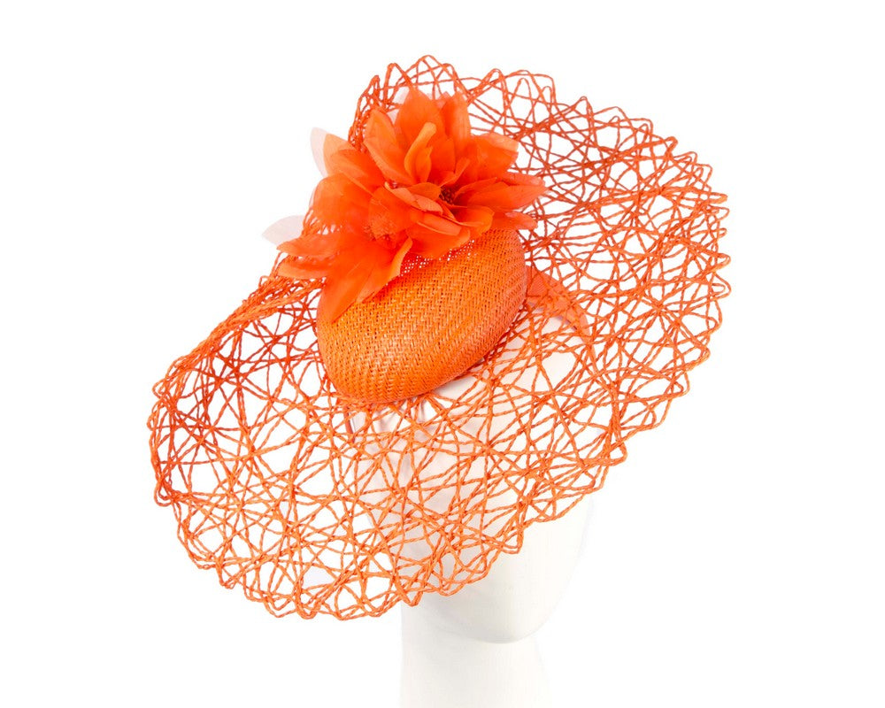 Exclusive orange fascinator by Cupids Millinery-0