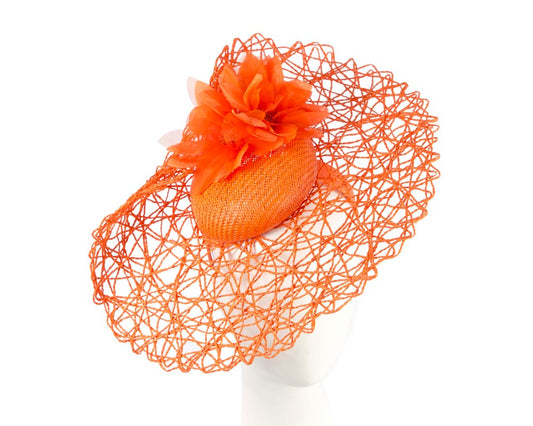 Exclusive orange fascinator by Cupids Millinery-0